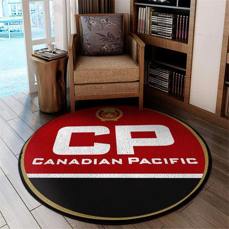 Cprr Living Room Round Mat Circle Rug Canadian Pacific Railway 04714