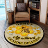 Honey Bee Living Room Round Mat Circle Rug 05478