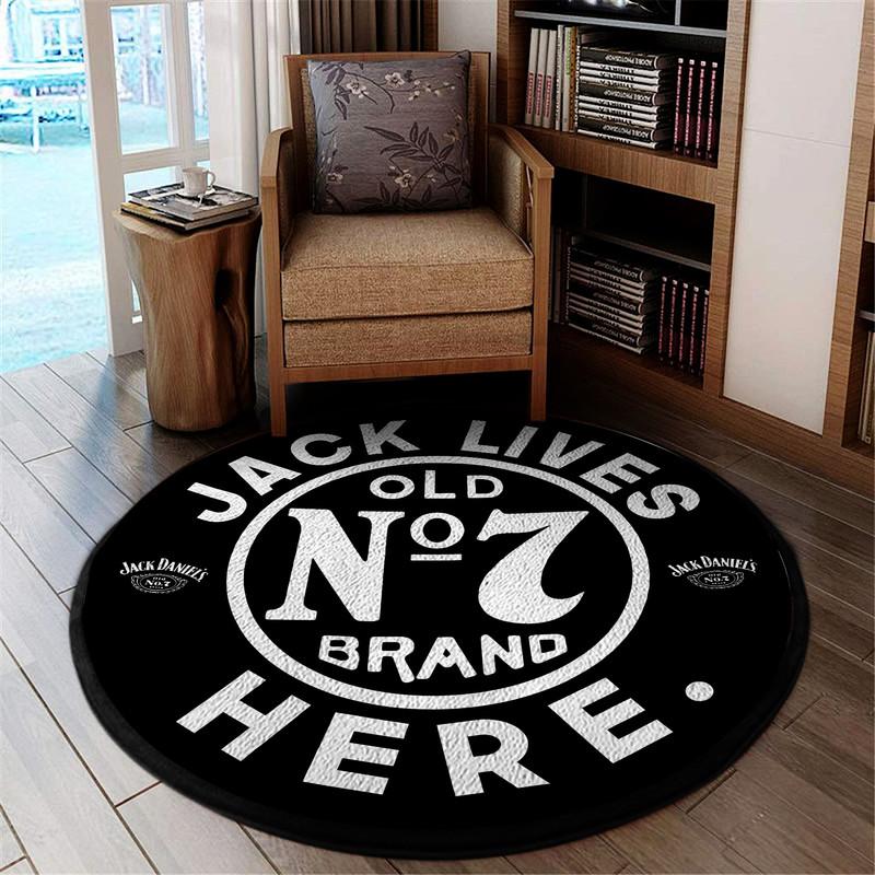 Jack Lives Here Living Room Round Mat Circle Rug 05529