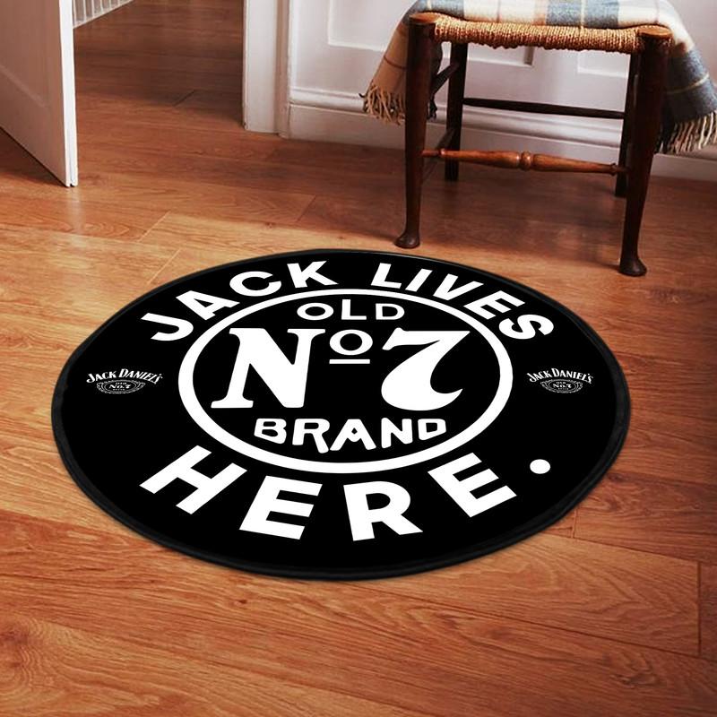 Jack Lives Here Living Room Round Mat Circle Rug 05529