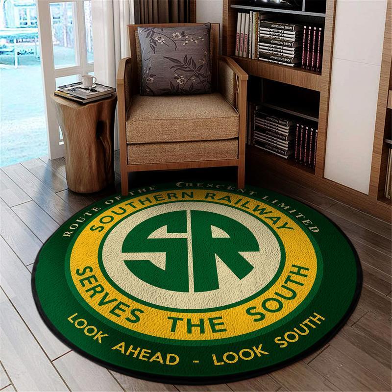 Sou Living Room Round Mat Circle Rug Sou Southern Railway 04602