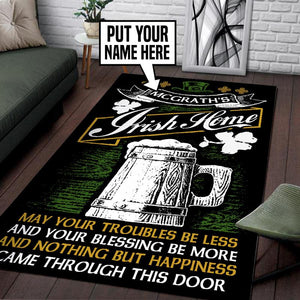 Personalized Irish Pub Living Room Round Mat Circle Rug 06140