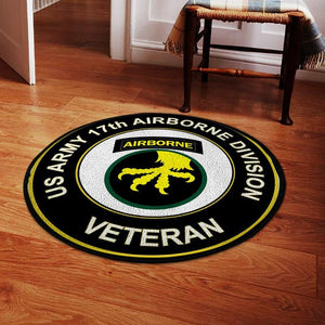 17th Airborne Division Living Room Round Mat Circle Rug 05245