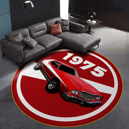 Starsky And Hutch Ford Gran Torino Living Room Round Mat Circle Rug 07140