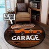 Personalized General Lee The Dukes Of Hazzard Cooter's Garage Living Room Round Mat Circle Rug 05276