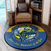 Necrr Living Room Round Mat Circle Rug New England Central Railroad 04759