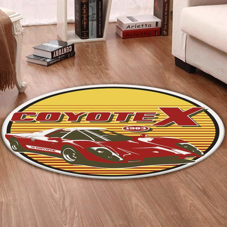 Coyote Living Room Round Mat Circle Rug Coyote Hardcastle Mccormick 03000