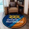 Ont Ontario Living Room Round Mat Circle Rug The Ontario Northland Railroad 04543