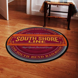 Csssb Living Room Round Mat Circle Rug Chicago South Shore & South Bend Railroad 04599