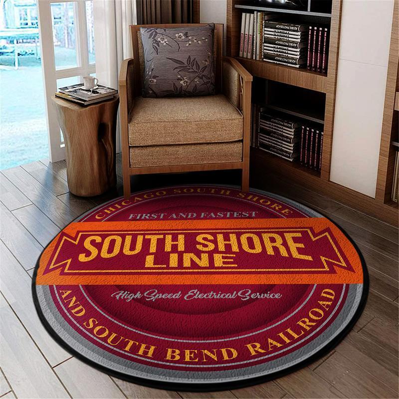 Csssb Living Room Round Mat Circle Rug Chicago South Shore & South Bend Railroad 04599