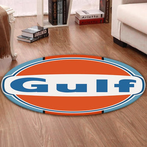 Lemans Living Room Round Mat Circle Rug Gulf Racing Lemans Steve Mcqueen 01998