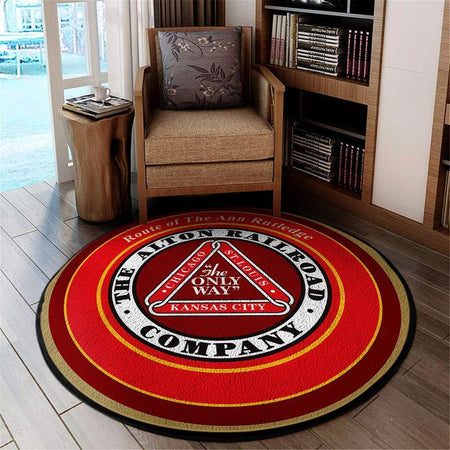 Alton Living Room Round Mat Circle Rug Alton Railroad 04757