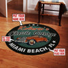 Personalized Classic Garage Living Room Round Mat Circle Rug 06253