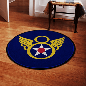 8th Air Force Living Room Round Mat Circle Rug 05165