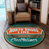 Cnsm Living Room Round Mat Circle Rug Cnsm Chicago North Shore & Milwaukee Railroad 04598