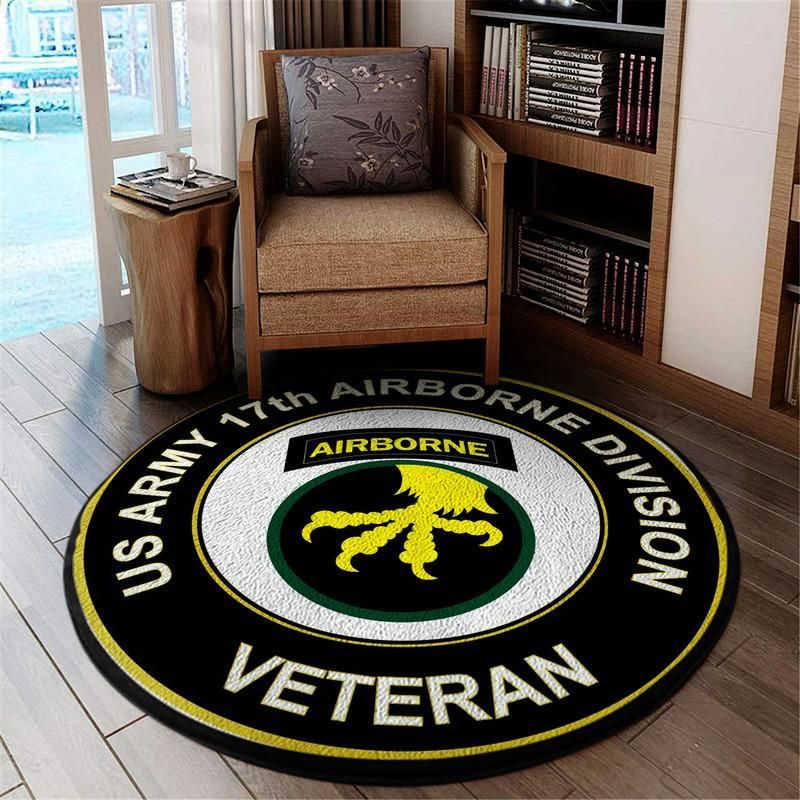 17th Airborne Division Living Room Round Mat Circle Rug 05245