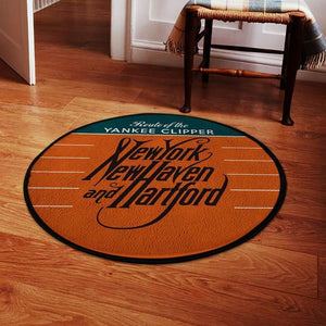 Nh Newhaven Living Room Round Mat Circle Rug New York, New Haven And Hartford Railroad 04545