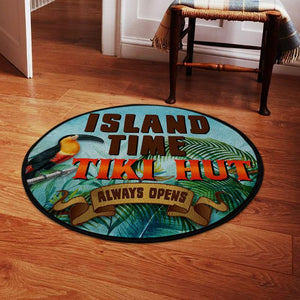 Tiki Bar Living Room Round Mat Circle Rug 06486