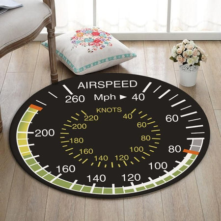 Aircraft Living Room Round Mat Circle Rug Aircraft 03520