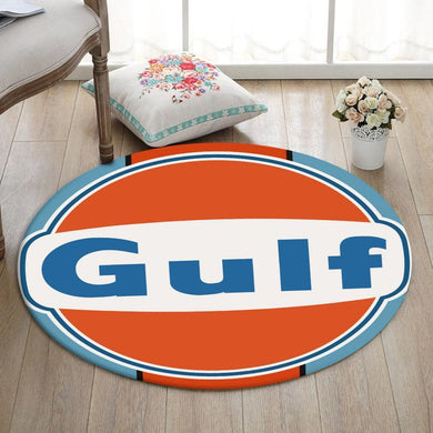 Lemans Living Room Round Mat Circle Rug Gulf Racing Lemans Steve Mcqueen 01998