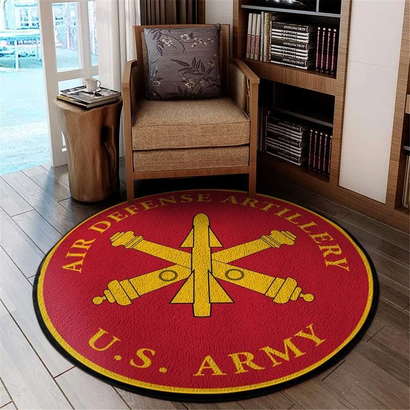 Air Defense Artillery Living Room Round Mat Circle Rug 05250