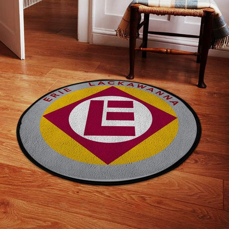 Erie Living Room Round Mat Circle Rug El Erie Lackawanna Railroad 04582