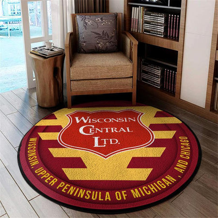 Wcl Living Room Round Mat Circle Rug Wcl Wisconsin Central Limited Railroad 04607