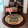 Personalized Drum Lounge Living Room Round Mat Circle Rug 06088