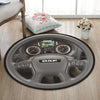 Daf Living Room Round Mat Circle Rug Daf Truck 02048