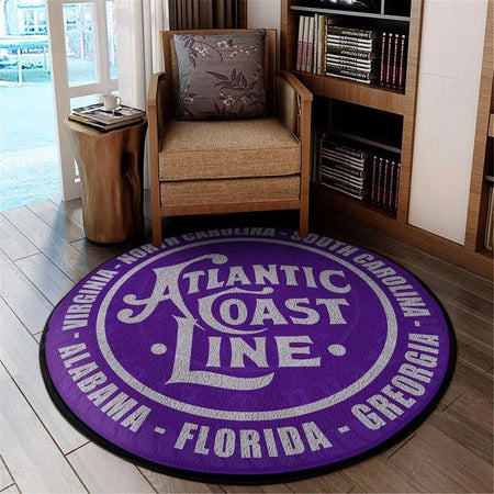 Acl Living Room Round Mat Circle Rug Acl Atlantic Coast Line Railroad 04425