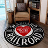 Sal Living Room Round Mat Circle Rug Sal Seaboard Air Line Railroad 04427