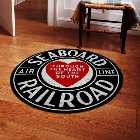 Sal Living Room Round Mat Circle Rug Sal Seaboard Air Line Railroad 04427