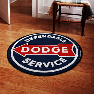 Dodge Dependable Service Living Room Round Mat Circle Rug 05241