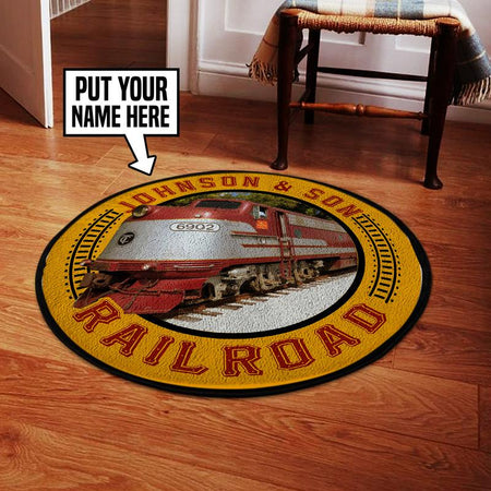 Personalize Tennessee Central Railway Living Room Round Mat Circle Rug 05258