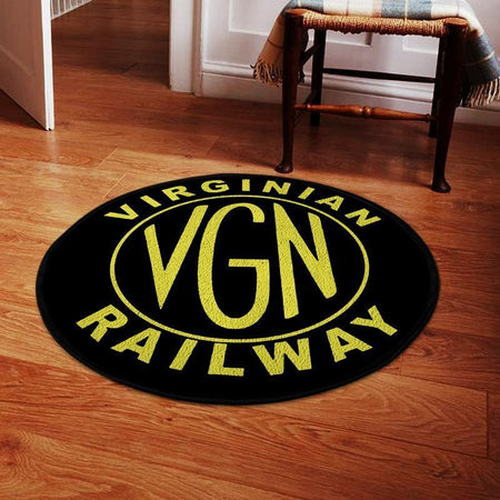 Virginian Living Room Round Mat Circle Rug Virginian Railway 04313