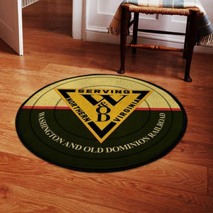 Wnod Living Room Round Mat Circle Rug Washington & Old Dominion Railway 04656