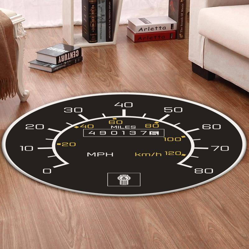 Living Room Round Mat Circle Rug Kenworth 02043