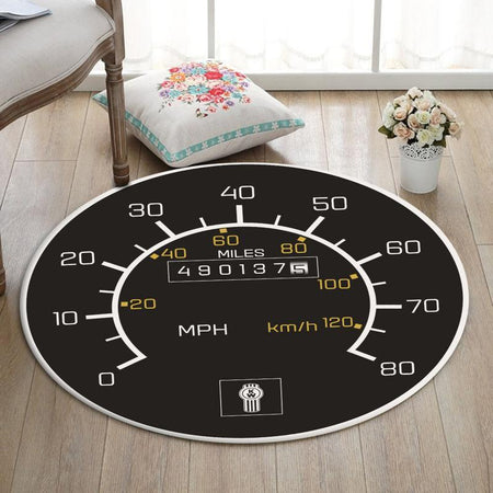 Living Room Round Mat Circle Rug Kenworth 02043