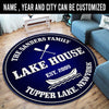 Personalized Lake House Living Room Round Mat Circle Rug 07052