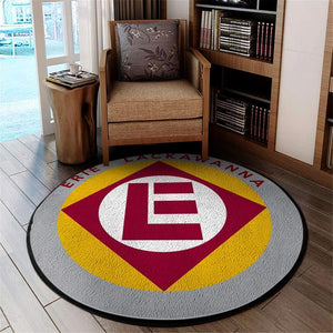 Erie Living Room Round Mat Circle Rug El Erie Lackawanna Railroad 04582