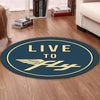 Aircraft Living Room Round Mat Circle Rug Aircraft 03633