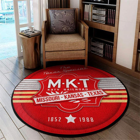 Katymkt Living Room Round Mat Circle Rug Katy Railroad Mkt 04370