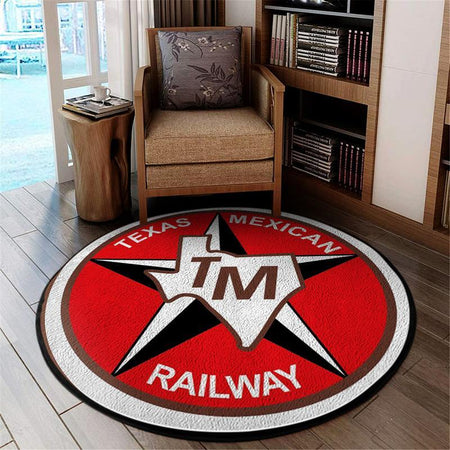The Texas Mexican Railway Living Room Round Mat Circle Rug 05118