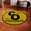 Coprogress Living Room Round Mat Circle Rug C&O For Progress 04372