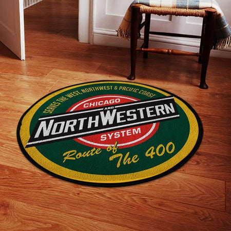 Chicago Living Room Round Mat Circle Rug Chicago North Western 04619