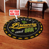 Personalized Brewery Bar Living Room Round Mat Circle Rug 05591