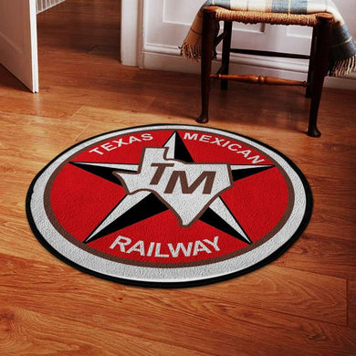 The Texas Mexican Railway Living Room Round Mat Circle Rug 05118