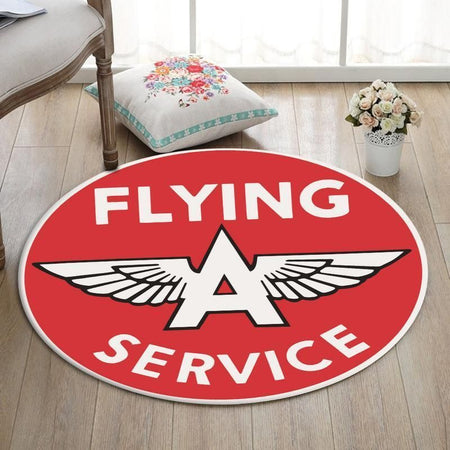Aircraft Living Room Round Mat Circle Rug Aircraft Flying Service 03678