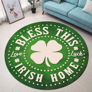 Bless This Irish Home Living Room Round Mat Circle Rug 06690