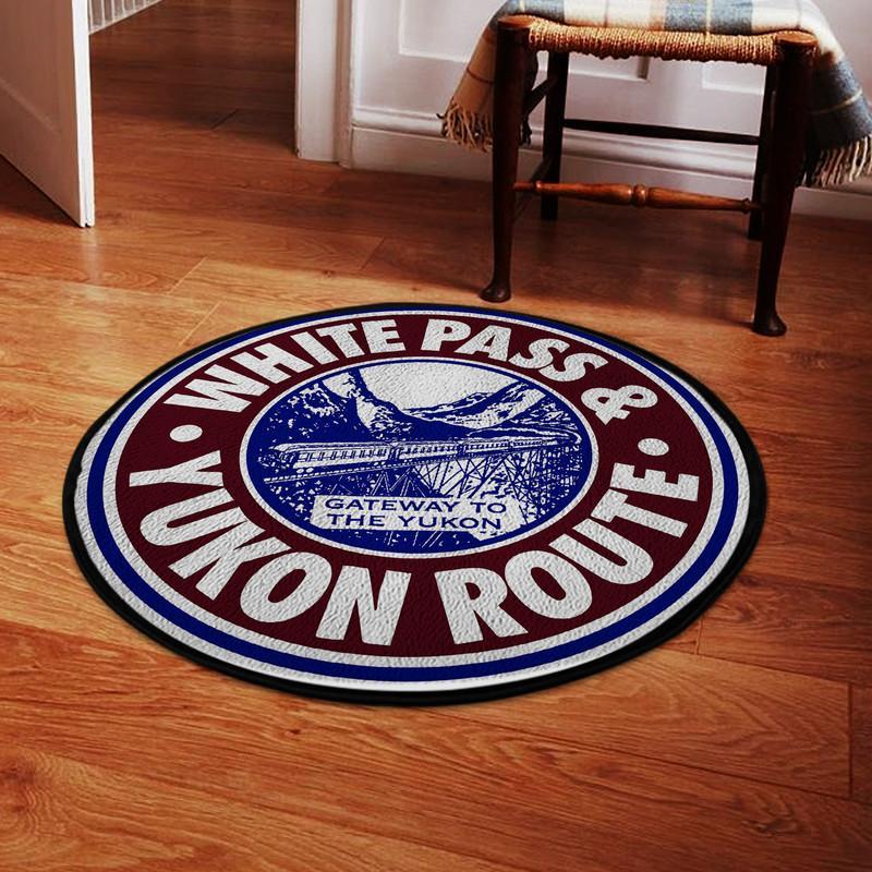 Wpy Living Room Round Mat Circle Rug White Pass And Yukon Route 04878